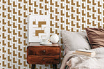 Geometric Labyrinth Wallpaper - C182 - WallTrend