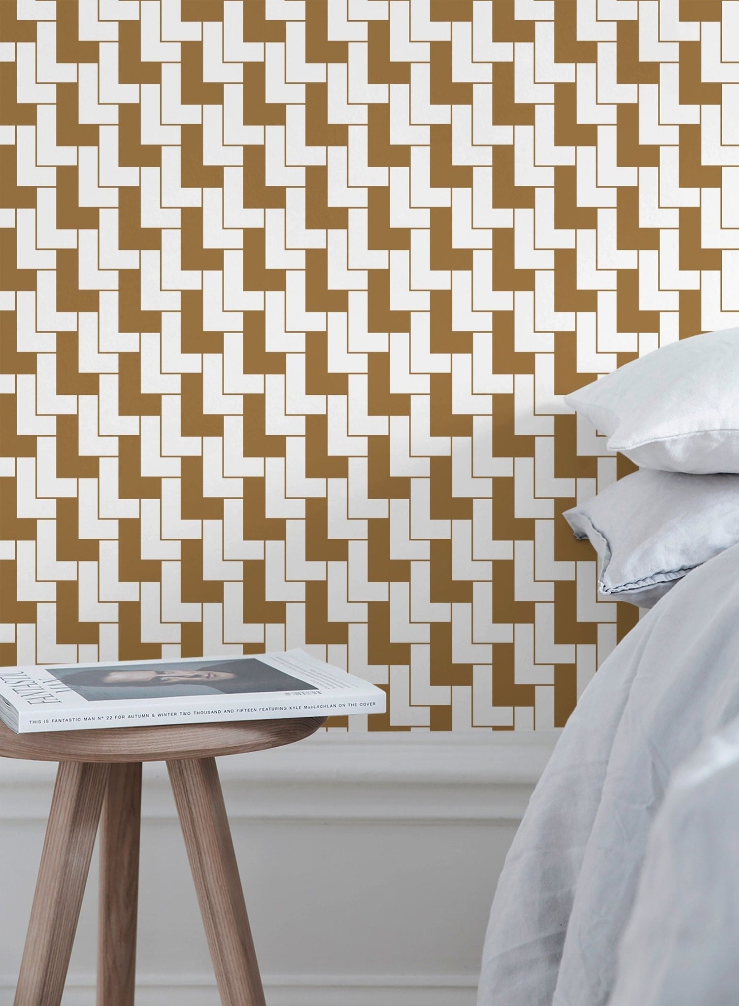 Geometric Labyrinth Wallpaper - C182 - WallTrend