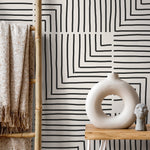 Geometric Labyrinth Wallpaper - C248 - WallTrend