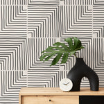 Geometric Labyrinth Wallpaper - C248 - WallTrend