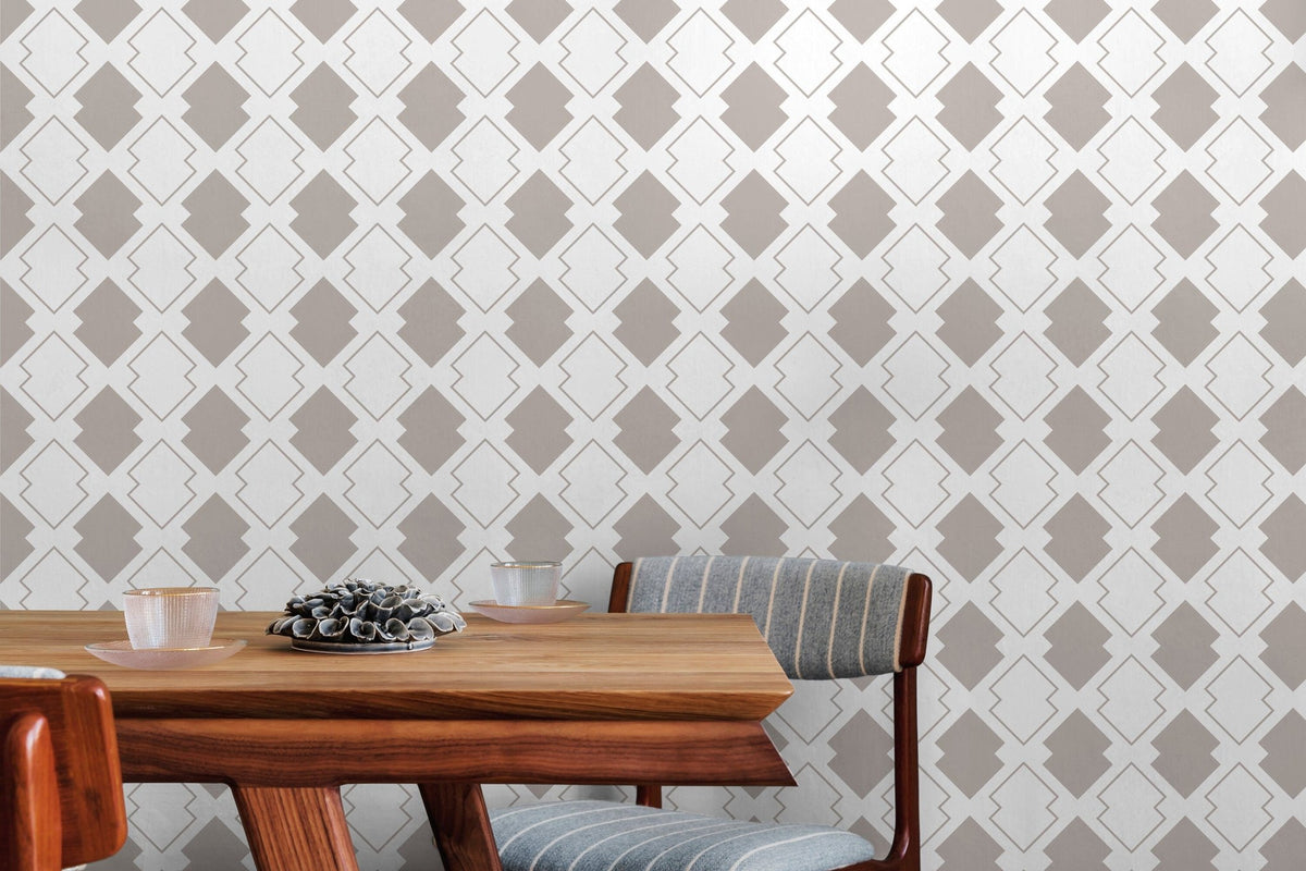 Geometric Lattice Wallpaper - C183 - WallTrend