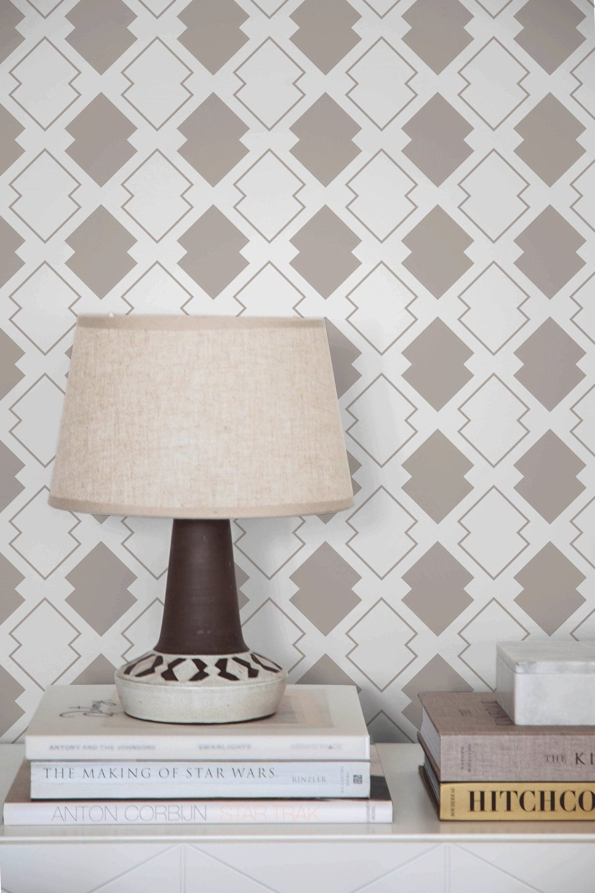 Geometric Lattice Wallpaper - C183 - WallTrend