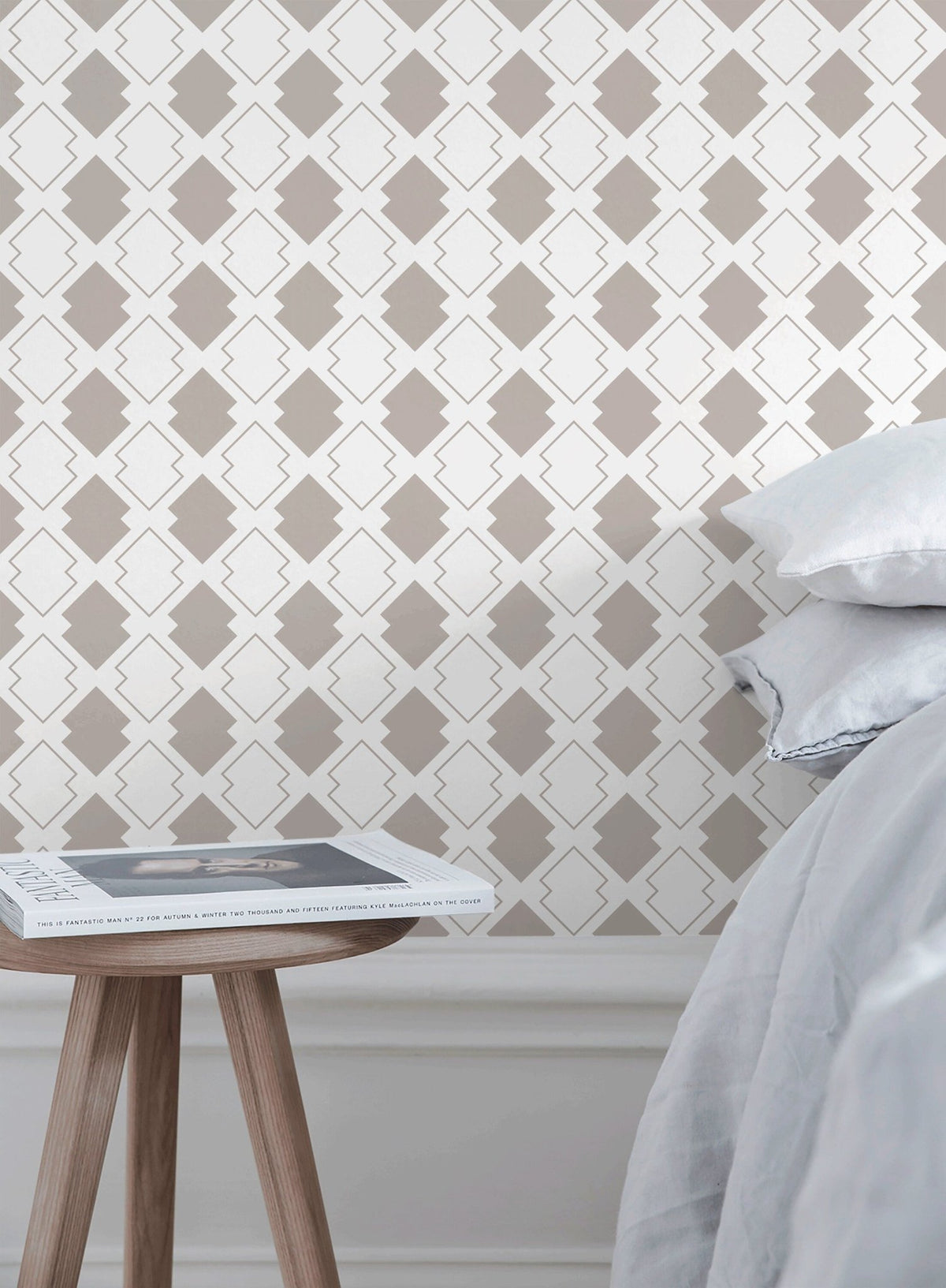 Geometric Lattice Wallpaper - C183 - WallTrend