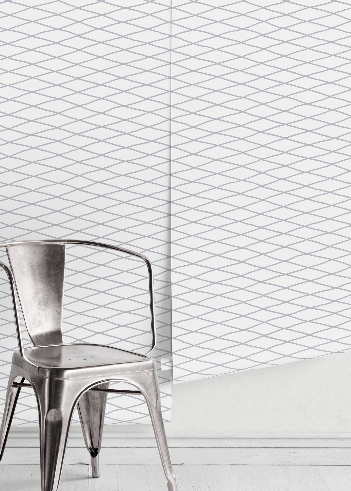 Geometric Lattice Wallpaper - D330 - WallTrend