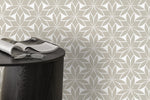 Geometric Leaf Pattern Wallpaper - D174 - WallTrend