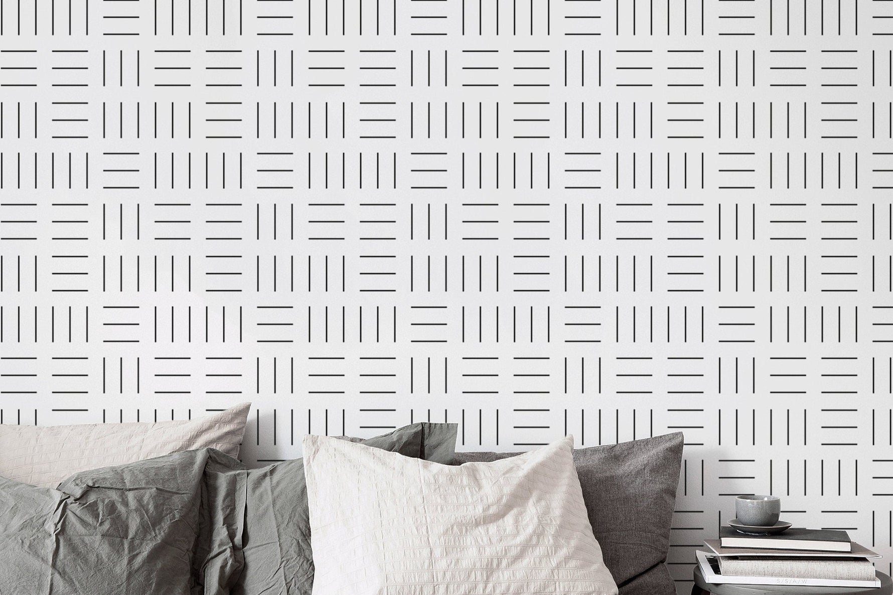 Geometric Line Art Wallpaper - B105 - WallTrend