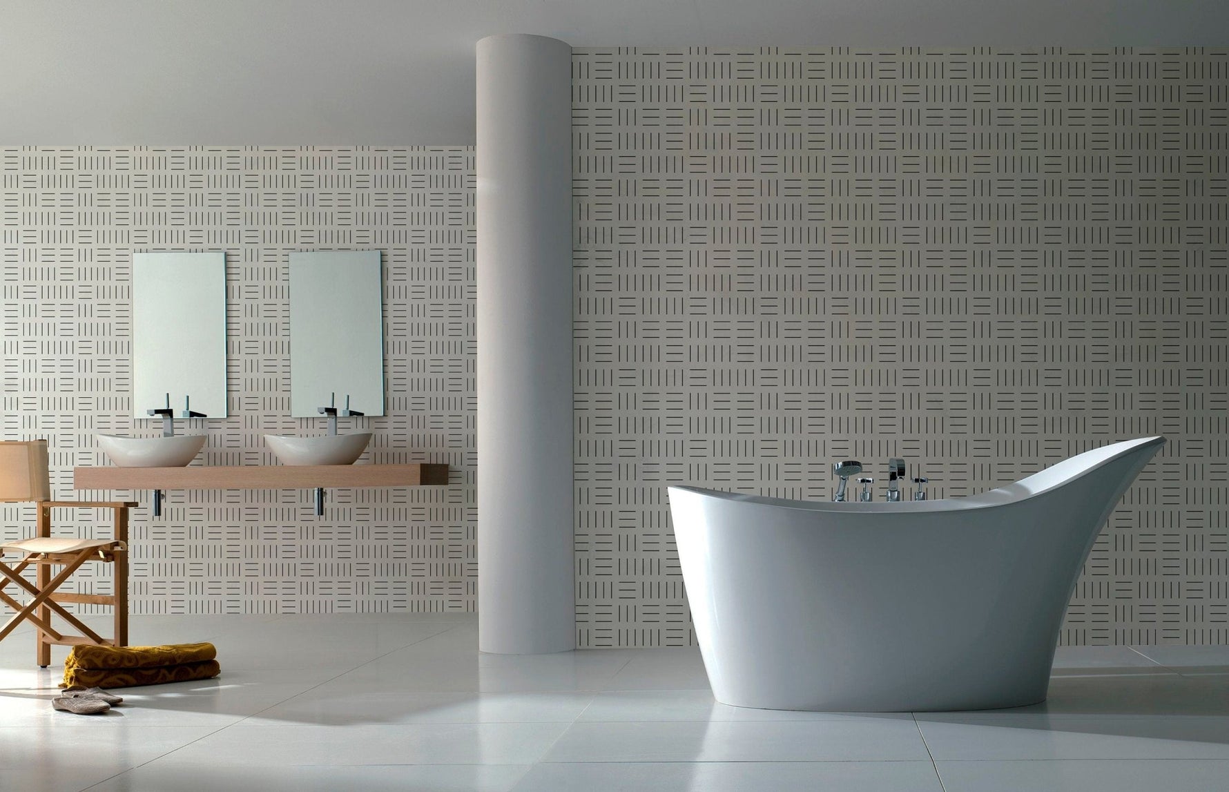 Geometric Line Art Wallpaper - B105 - WallTrend