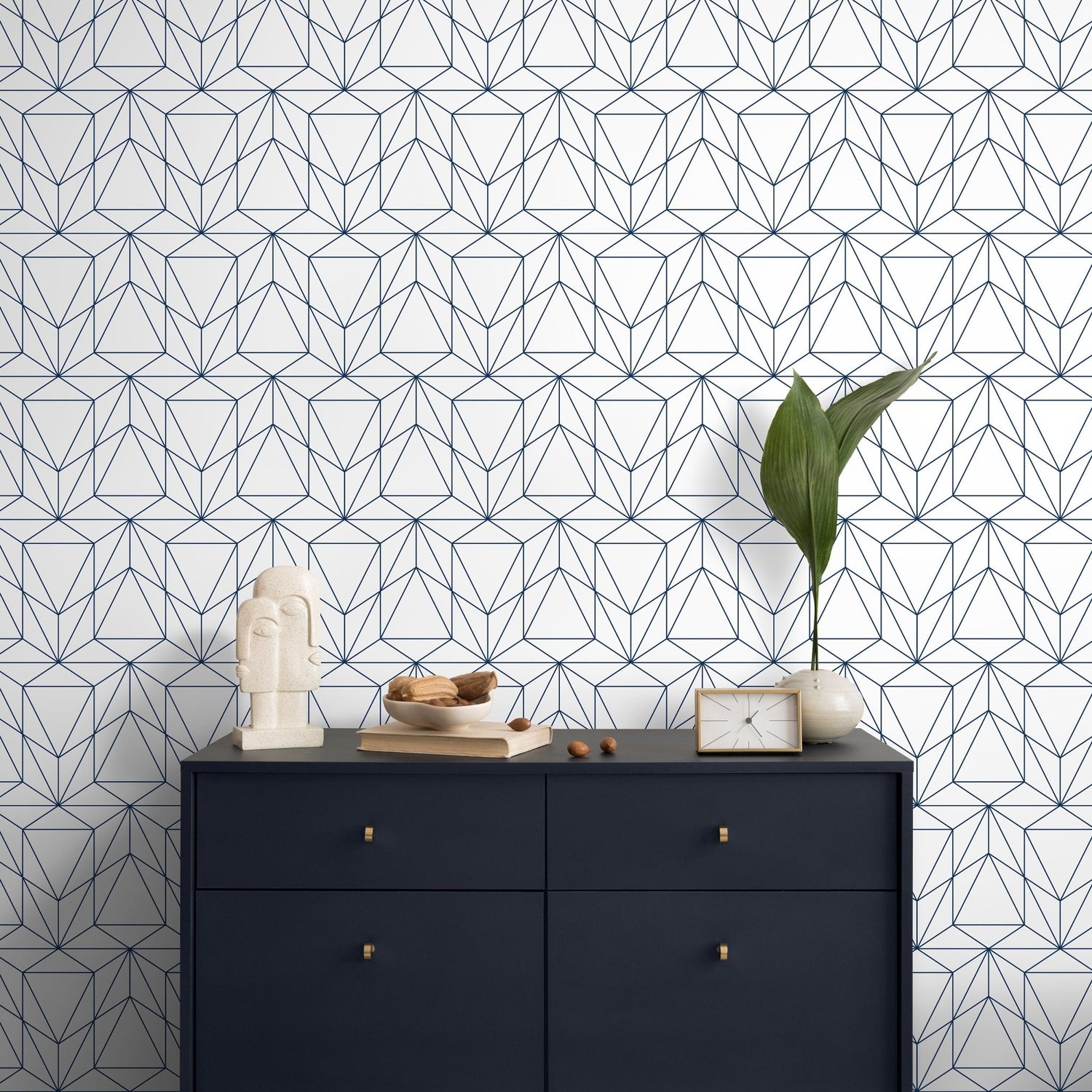 Geometric Lines Wallpaper - A511 - WallTrend
