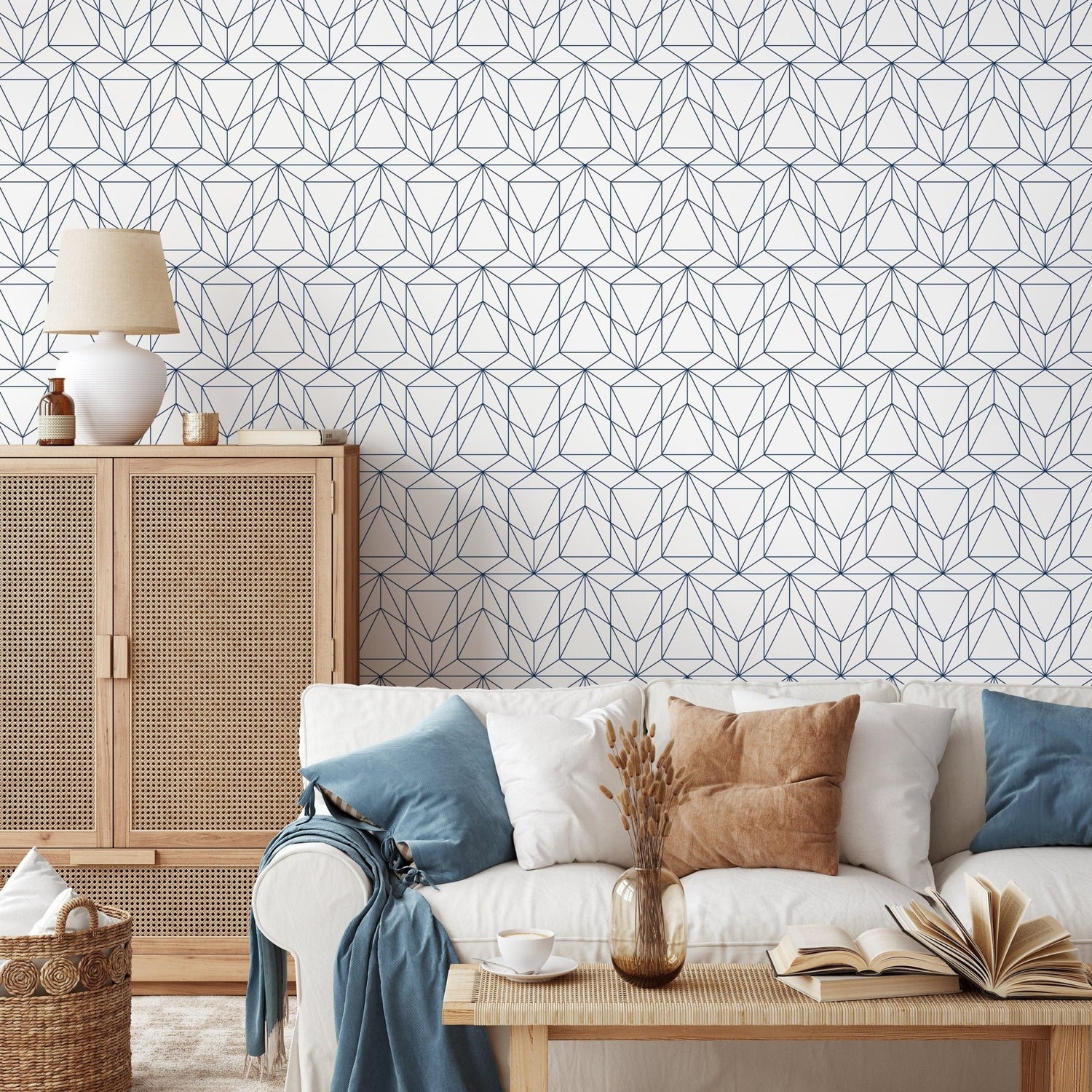 Geometric Lines Wallpaper - A511 - WallTrend