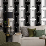 Geometric Lines Wallpaper - B098 - WallTrend