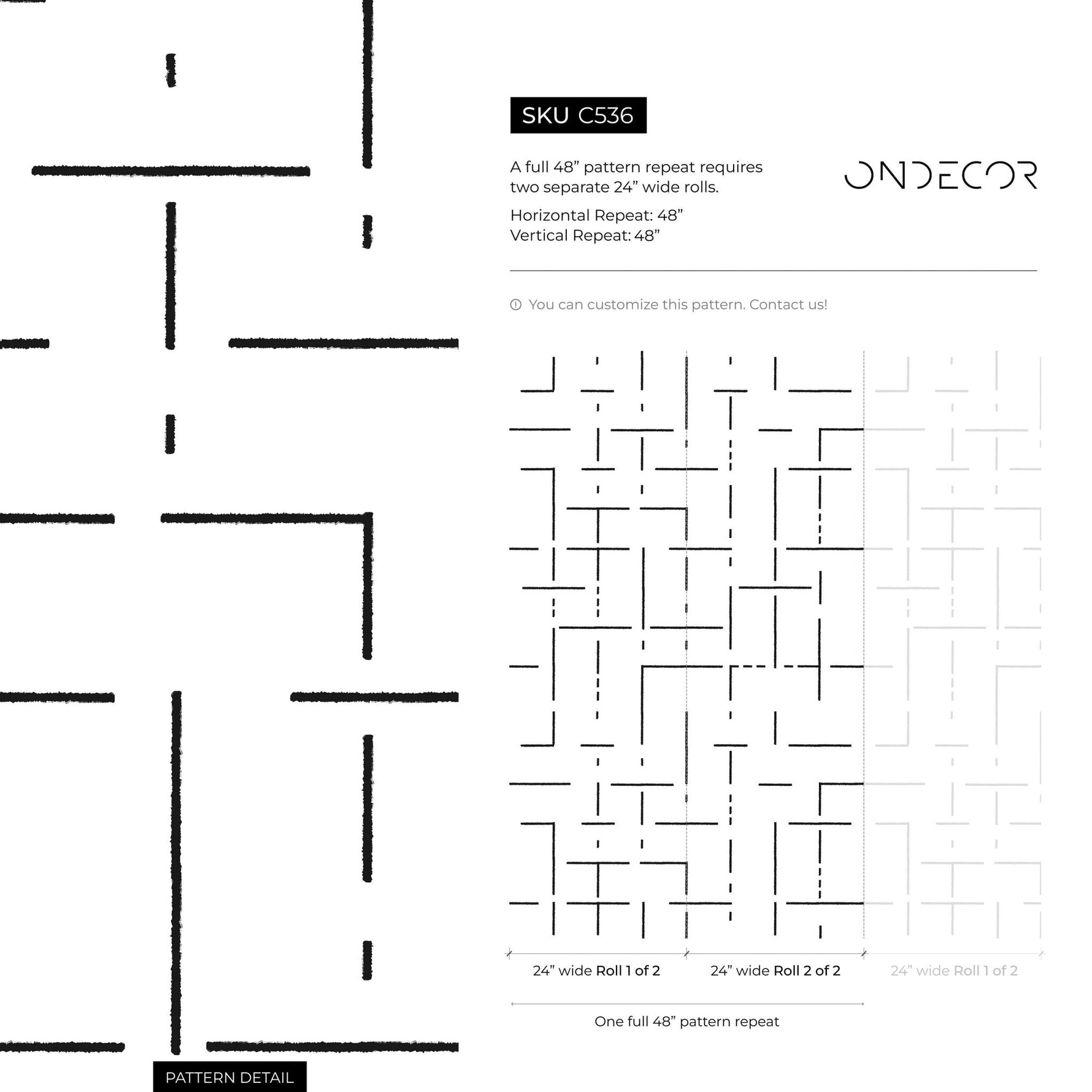 Geometric Lines Wallpaper - C536 - WallTrend