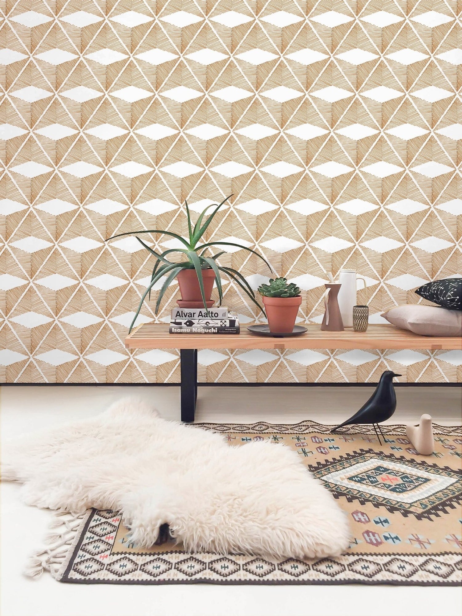 Geometric Lines Wallpaper - C840 - WallTrend