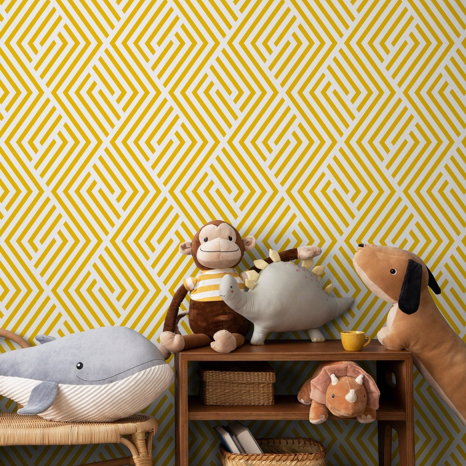 Geometric Maze Wallpaper - B246 - WallTrend