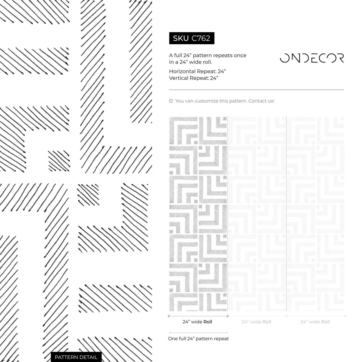 Geometric Maze Wallpaper - C762 - WallTrend