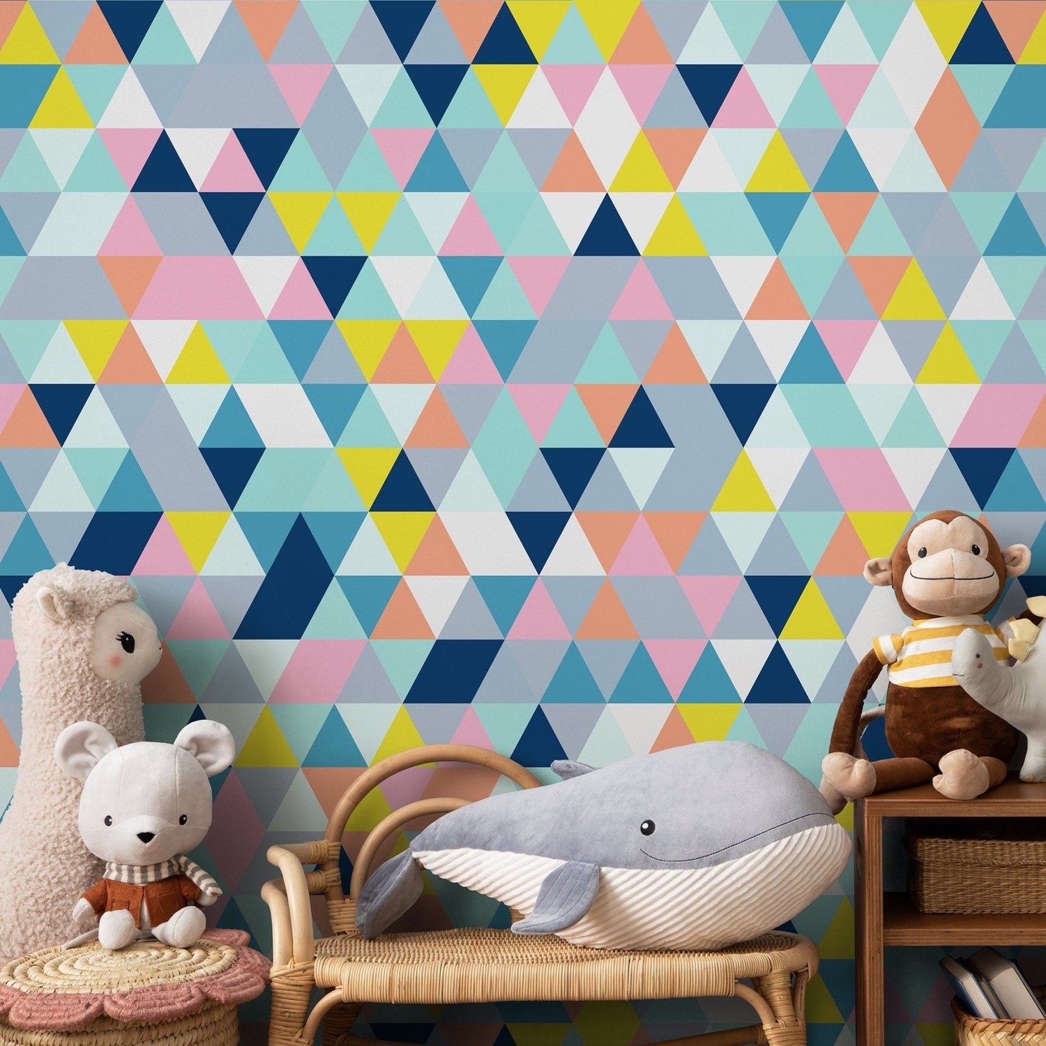 Geometric Mosaic Wallpaper - A876 - WallTrend