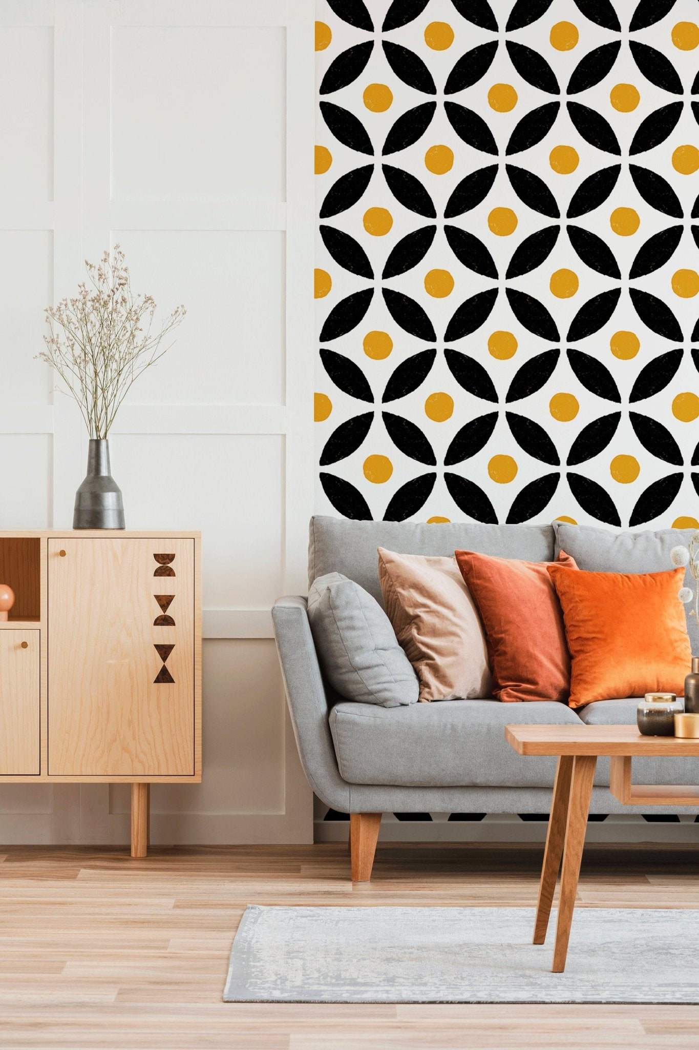 Geometric Nature Inspired Wallpaper - B437 - WallTrend