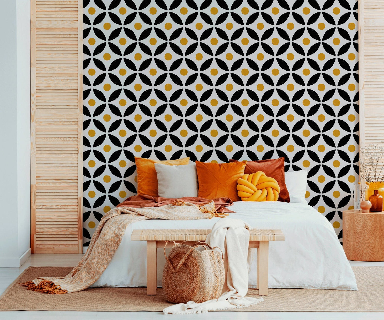 Geometric Nature Inspired Wallpaper - B437 - WallTrend