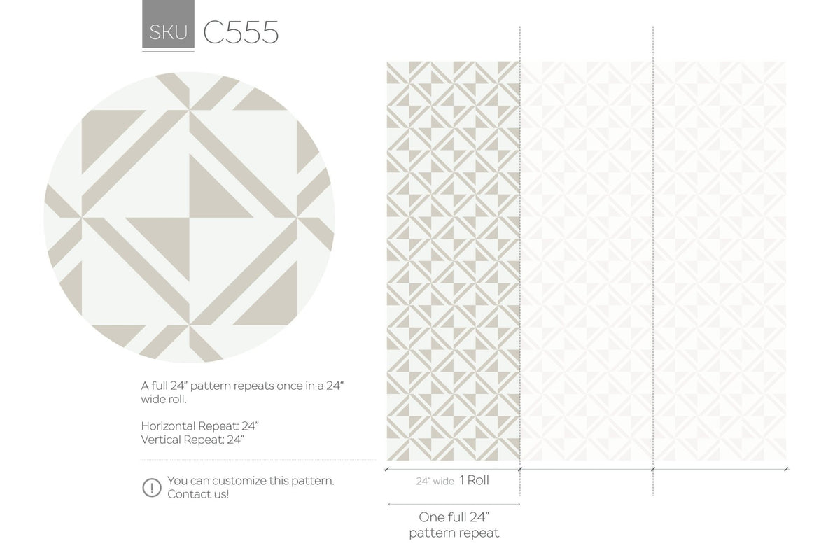 Geometric Precision Wallpaper - C555 - WallTrend