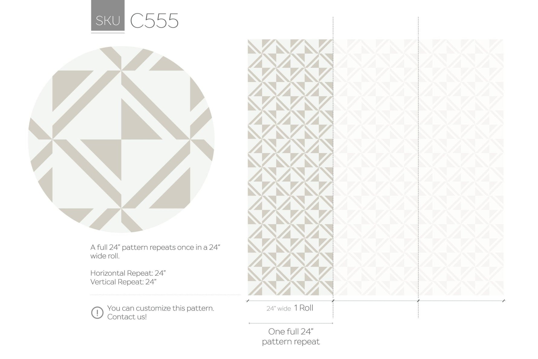 Geometric Precision Wallpaper - C555 - WallTrend