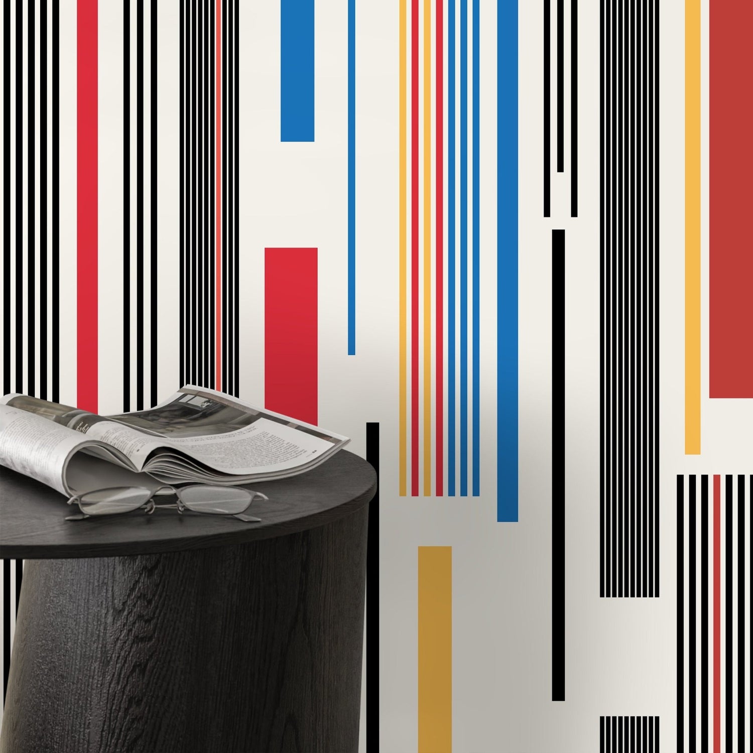 Geometric Rectangle Wallpaper Modern Wallpaper Peel and Stick and Traditional Wallpaper - D741 - WallTrend