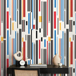 Geometric Rectangle Wallpaper Modern Wallpaper Peel and Stick and Traditional Wallpaper - D741 - WallTrend