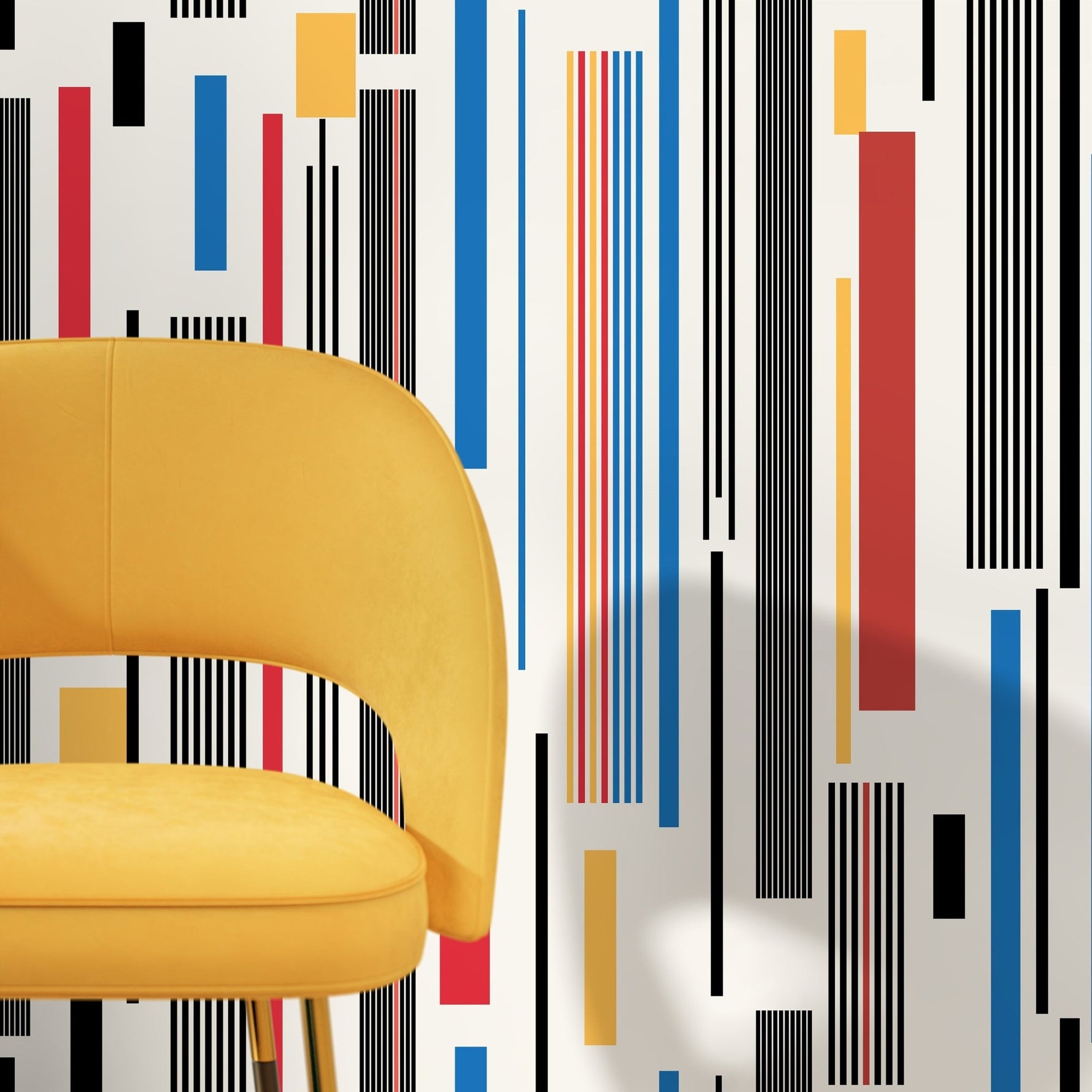 Geometric Rectangle Wallpaper Modern Wallpaper Peel and Stick and Traditional Wallpaper - D741 - WallTrend