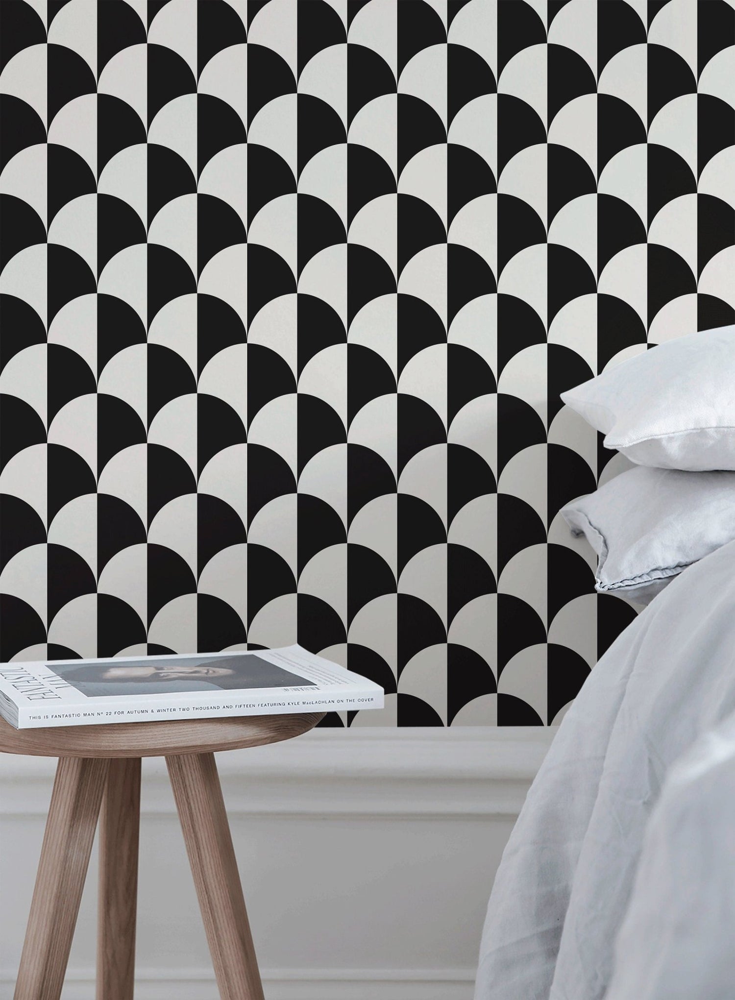 Geometric Scales Wallpaper - B830 - WallTrend