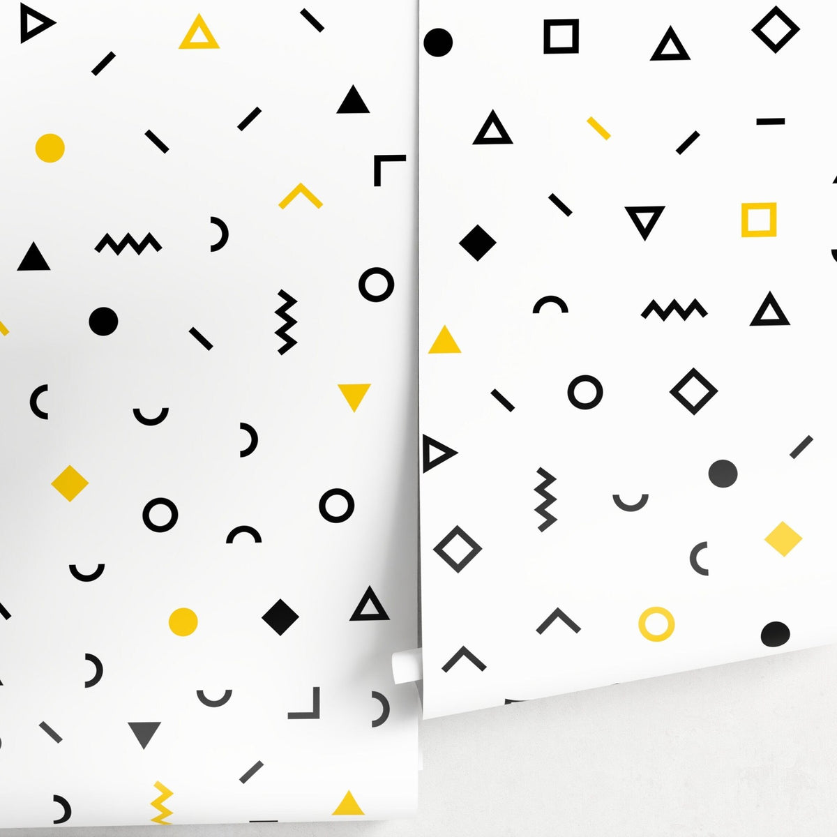 Geometric Shapes and Patterns Wallpaper - A041 - WallTrend