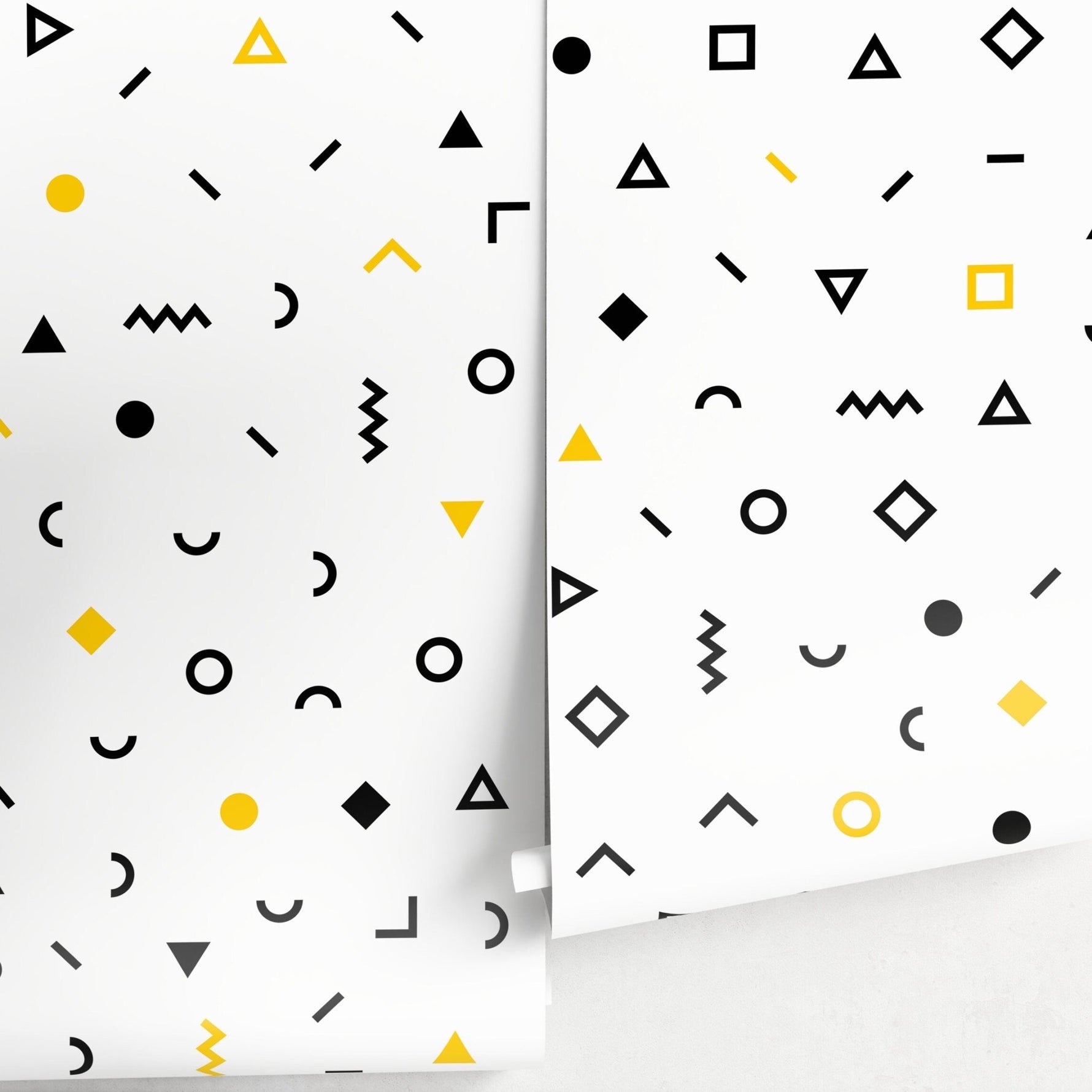 Geometric Shapes and Patterns Wallpaper - A041 - WallTrend