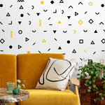 Geometric Shapes and Patterns Wallpaper - A041 - WallTrend