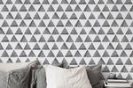 Geometric Stripes and Triangles Wallpaper - B817 - WallTrend