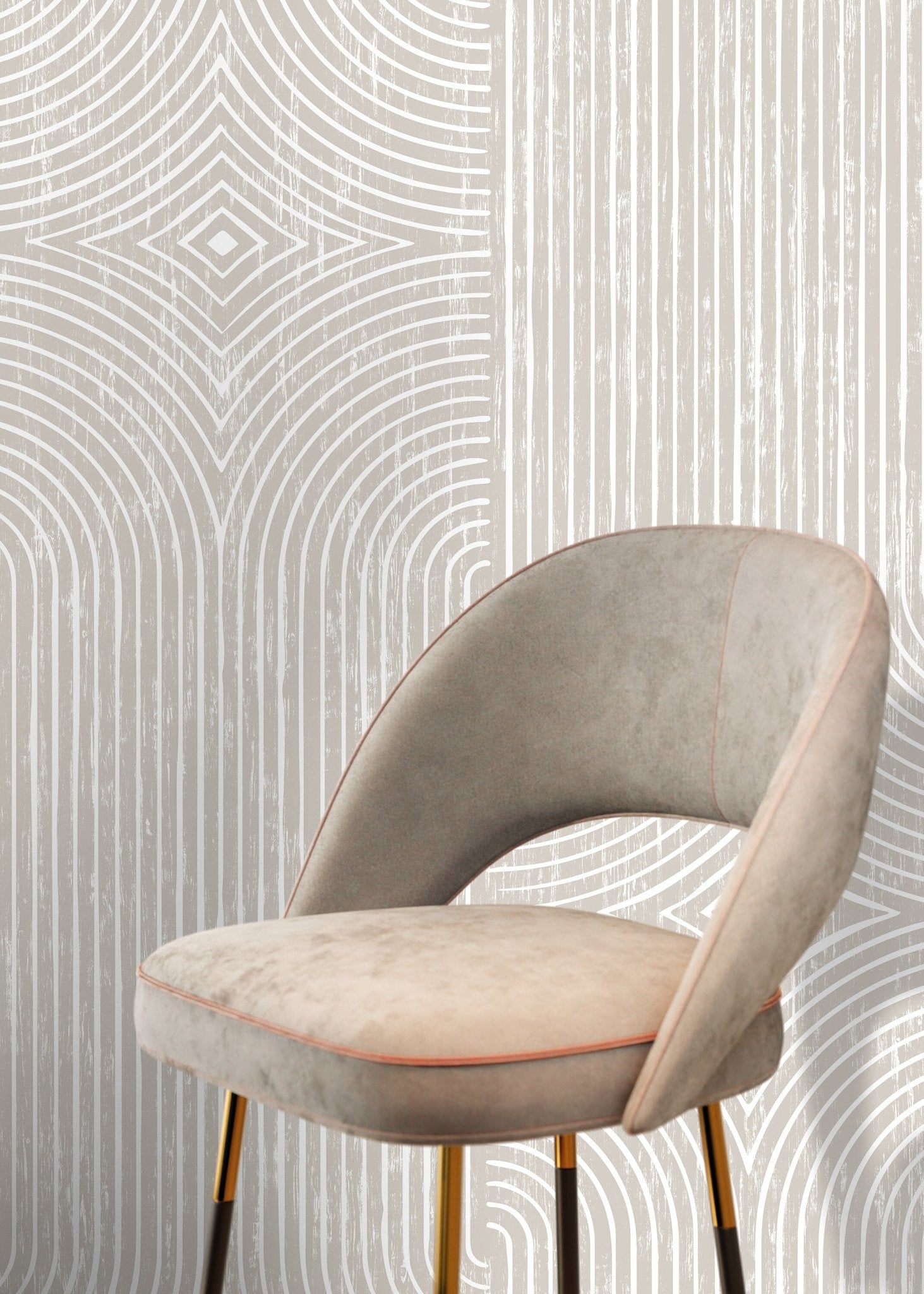 Geometric Symmetry Wallpaper - C927 - WallTrend