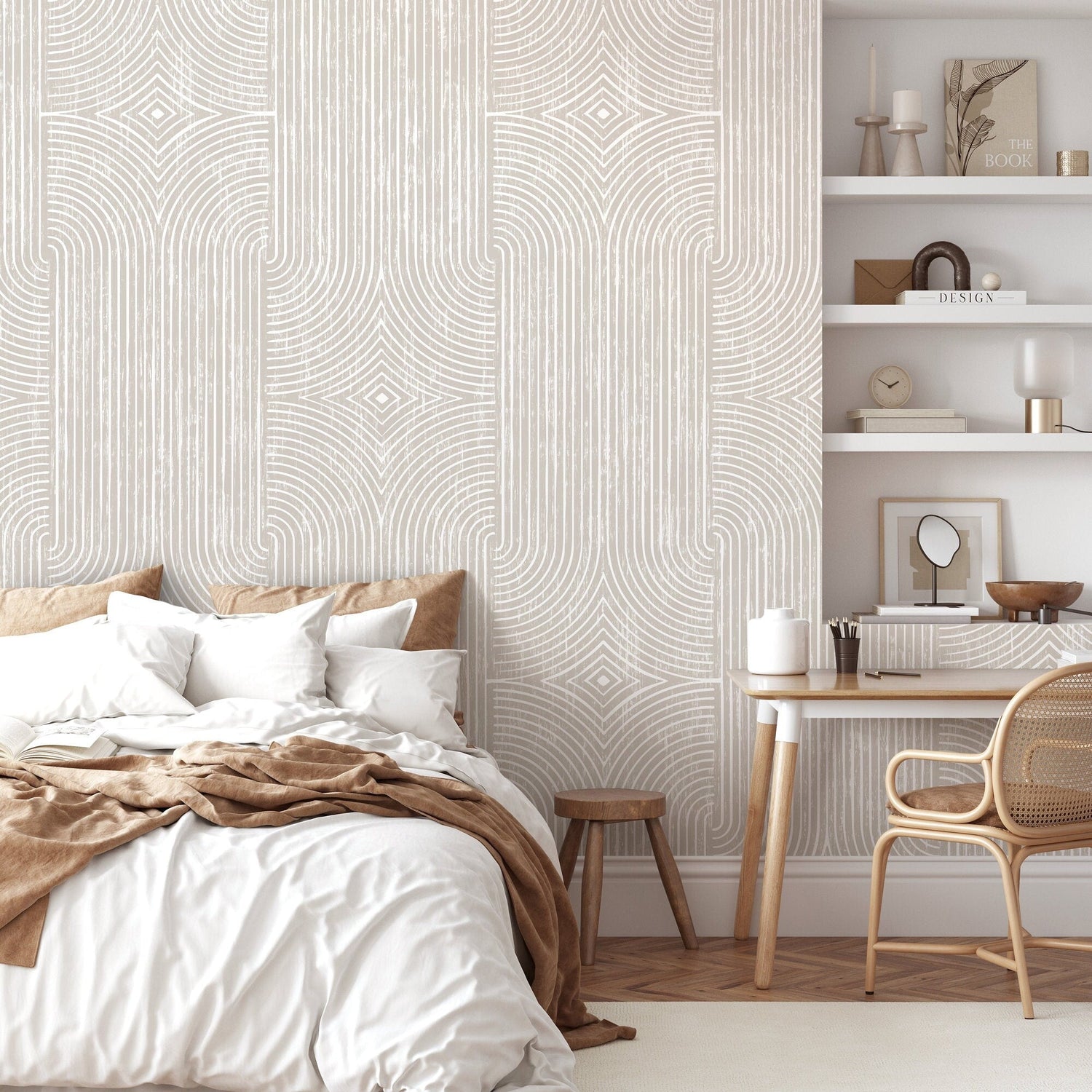 Geometric Symmetry Wallpaper - C927 - WallTrend