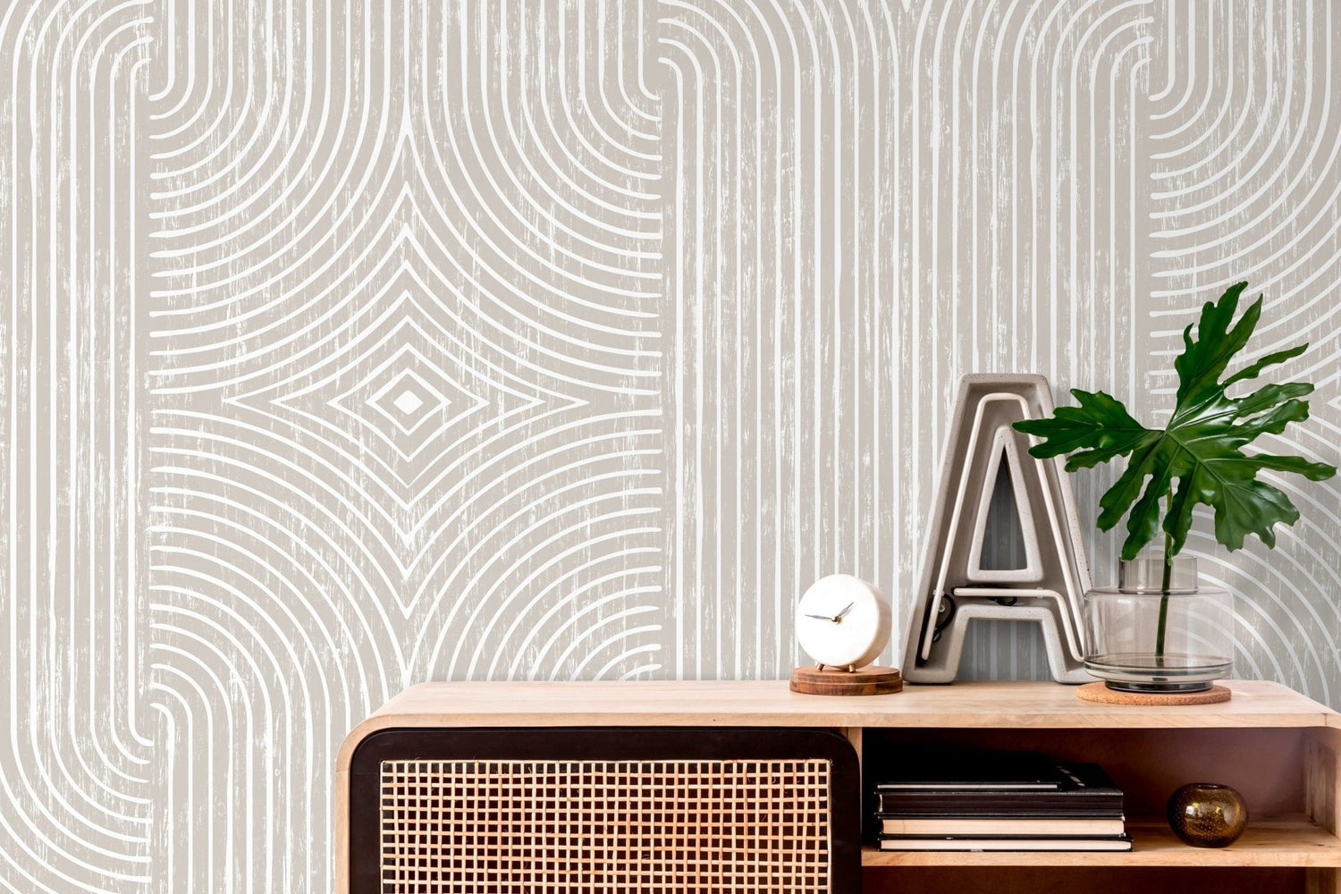 Geometric Symmetry Wallpaper - C927 - WallTrend