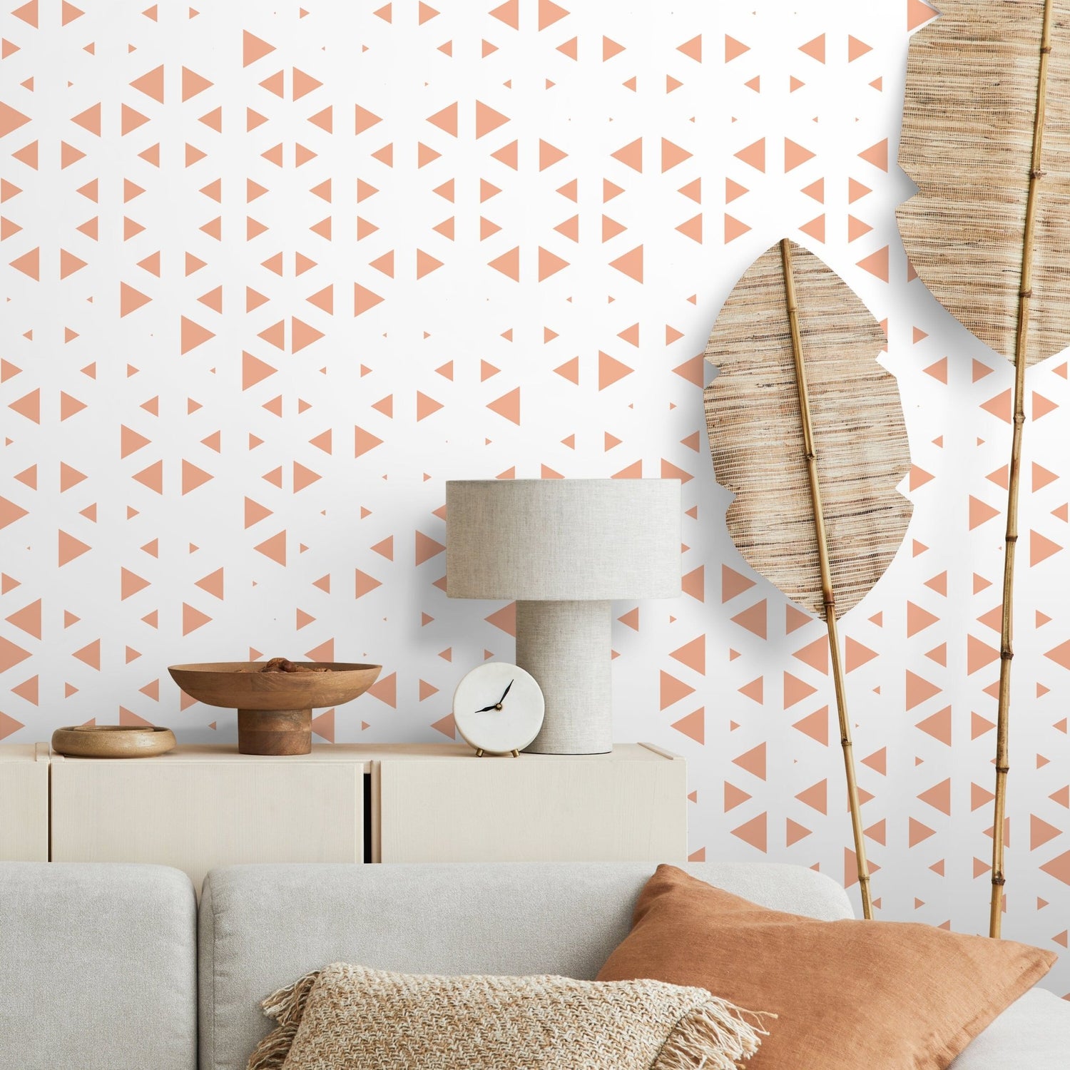 Geometric Triangle Array Wallpaper - A024 - WallTrend