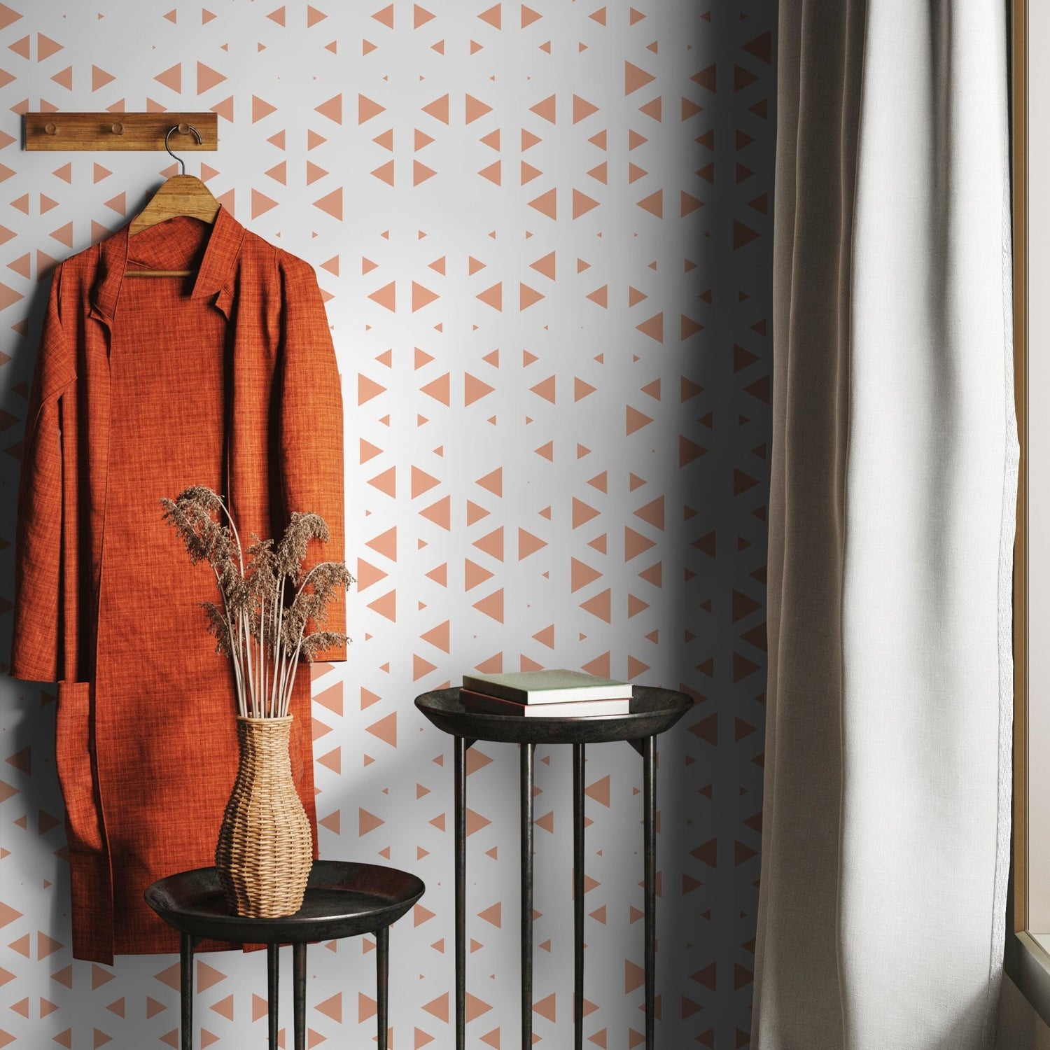 Geometric Triangle Array Wallpaper - A024 - WallTrend