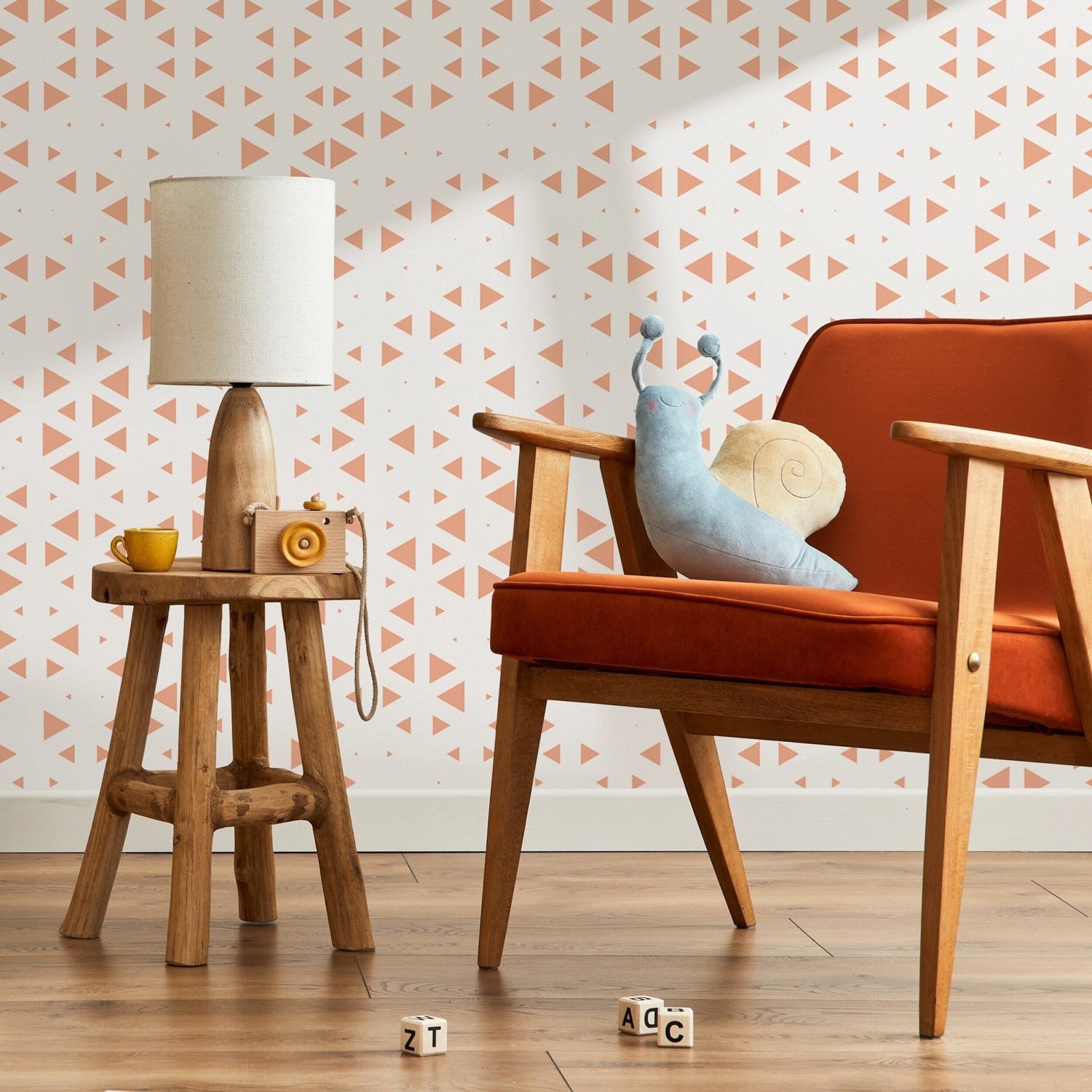 Geometric Triangle Array Wallpaper - A024 - WallTrend