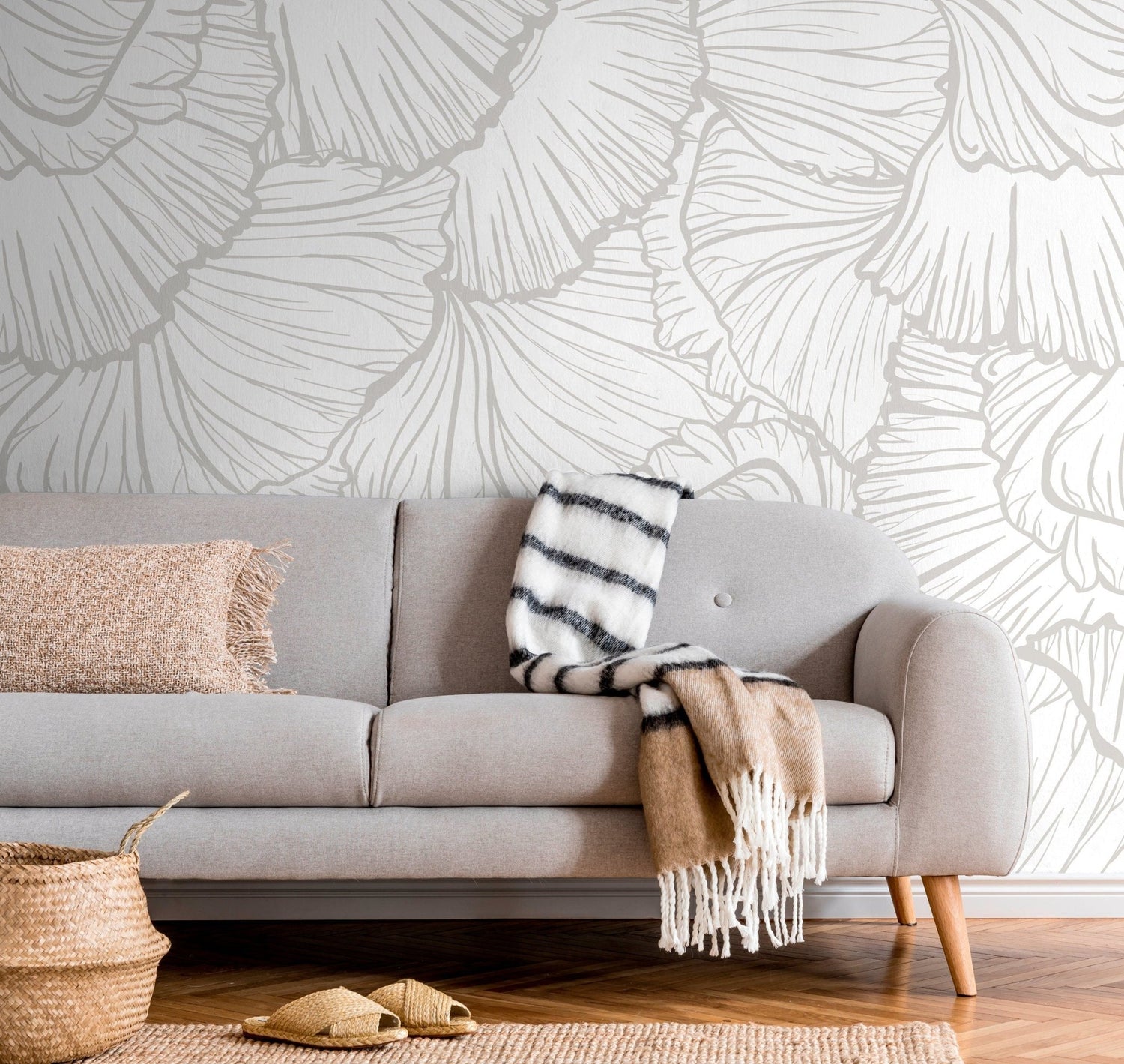 Ginkgo Leaves Wallpaper - C228 - WallTrend