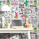 Girl Power and Whimsy Wallpaper - B543 - WallTrend