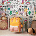 Girl Power and Whimsy Wallpaper - B543 - WallTrend