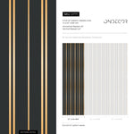 Gold and Green Striped Wallpaper Peel and Stick and Traditional Wallpaper - D771 - WallTrend