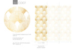 Golden Art Deco Fan Wallpaper - C007 - WallTrend