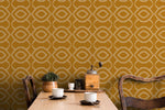 Golden Geometric Elegance Wallpaper - SKU C495 - WallTrend