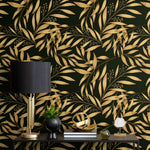 Golden Leaves Wallpaper - X127 - WallTrend