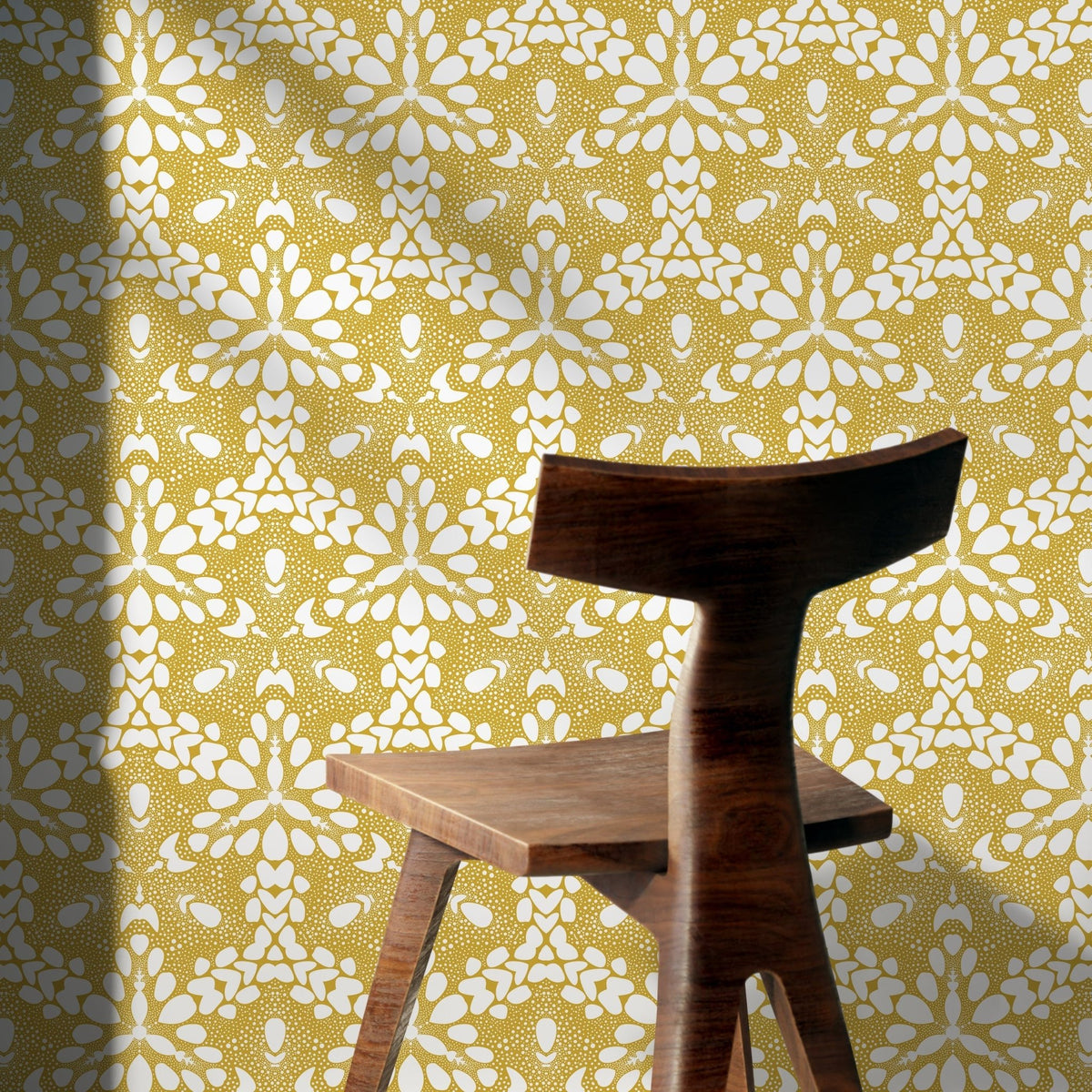 Golden Ornate Symmetry Wallpaper - X029 - WallTrend