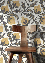 Golden Pomegranate Wallpaper - D019 - WallTrend