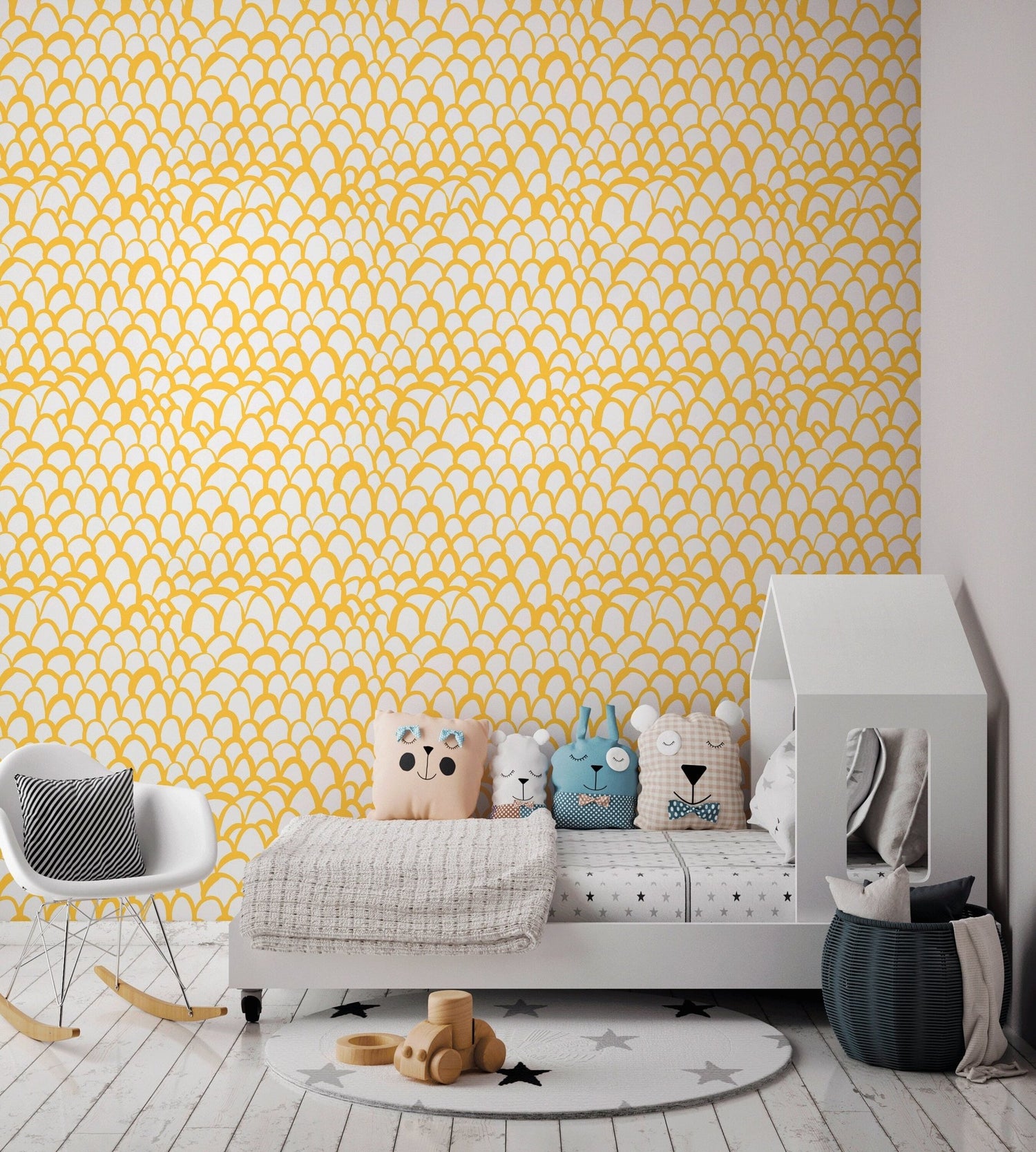 Golden Scales Wallpaper - B032 - WallTrend