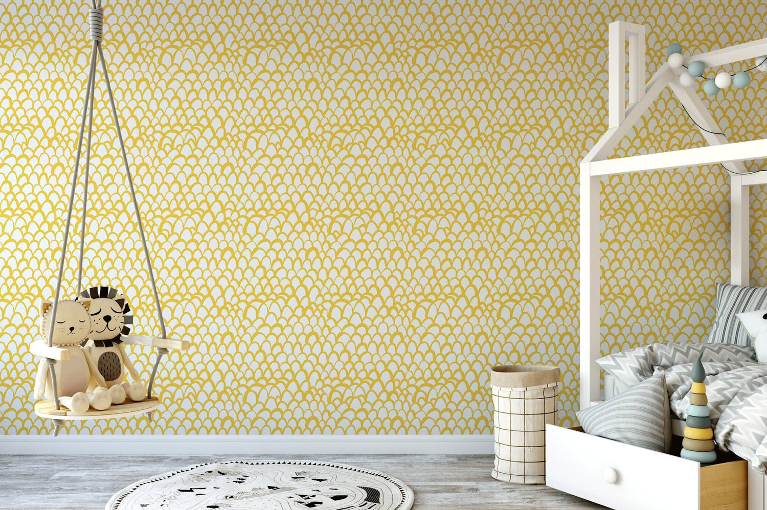 Golden Scales Wallpaper - B032 - WallTrend