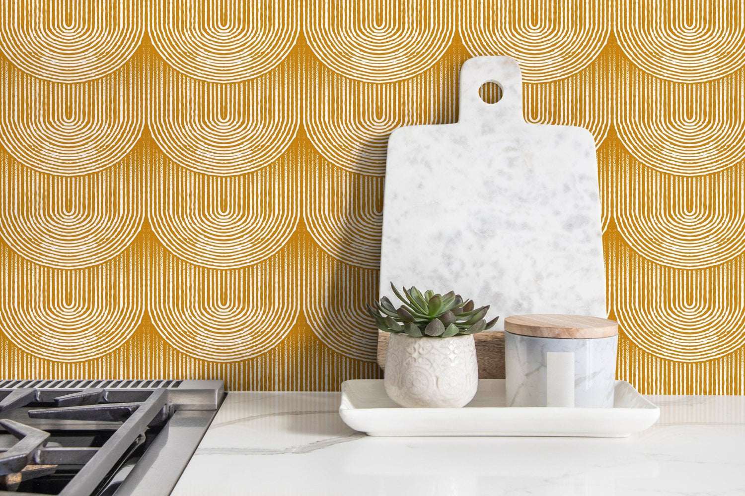 Golden Scales Wallpaper - C484 - WallTrend