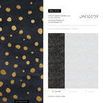 Golden Speckles on Charcoal Wallpaper - A142 - WallTrend